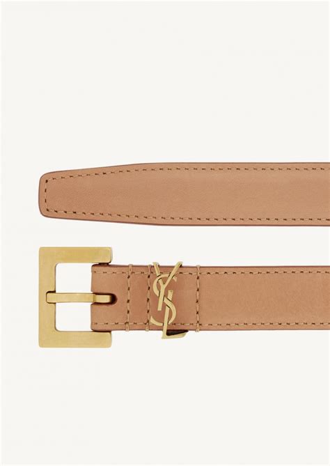 ceinture fine à boucle HUBLOT en cuir à tannage végétal 